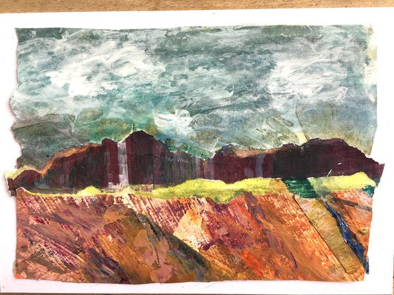 Small landscape collage study no 1