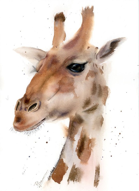 giraffe portrait