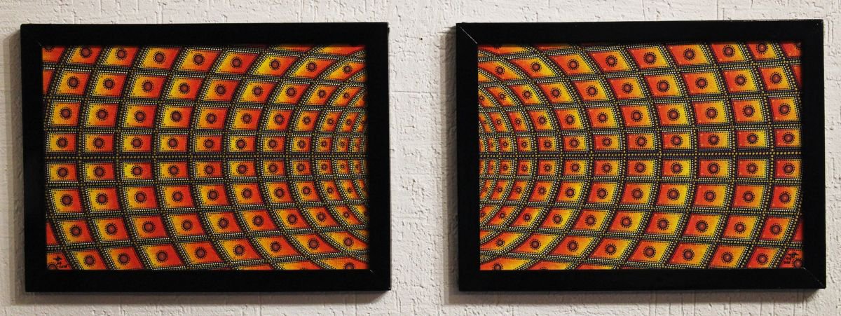 Abstract Painting By Jonathan Pradillon, 25 X 9, Concentration, Original Artwork