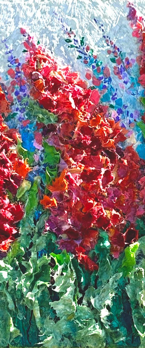 Sunset Meadow Commission by Lena Owens at OLena Art