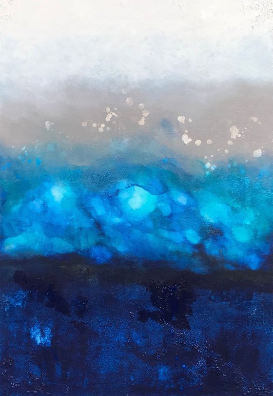 artistic blue  (120 x 80 cm) Dee Brown