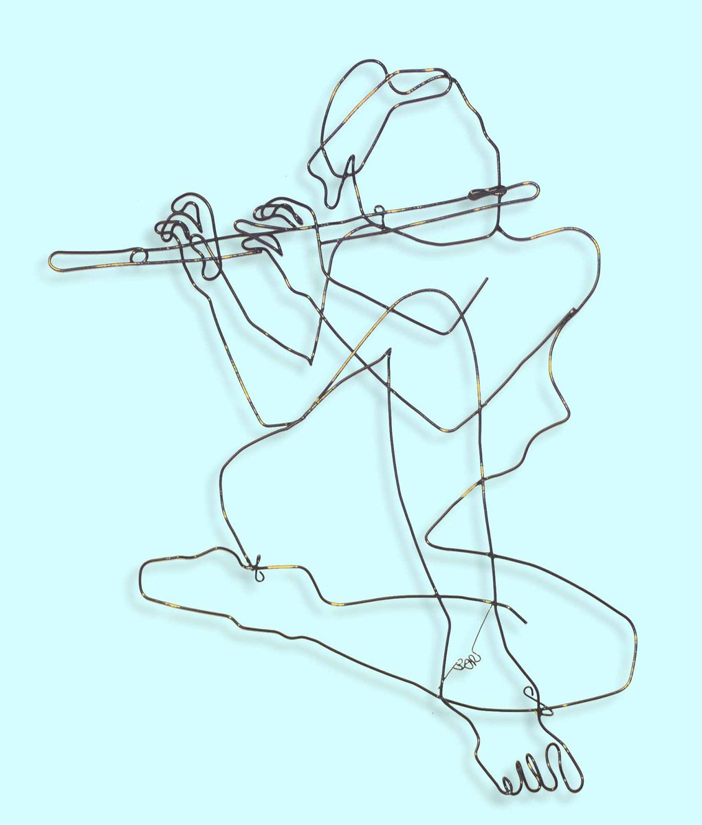Nude playing a flute #1890 by Bart Soutendijk