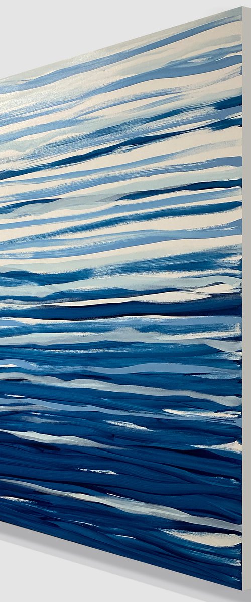 Drifting - 122 x 122cm acrylic on canvas by George Hall