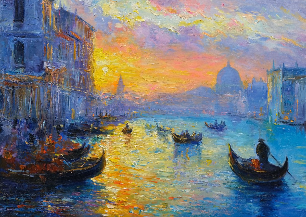 Venice Sunset II by Behshad Arjomandi