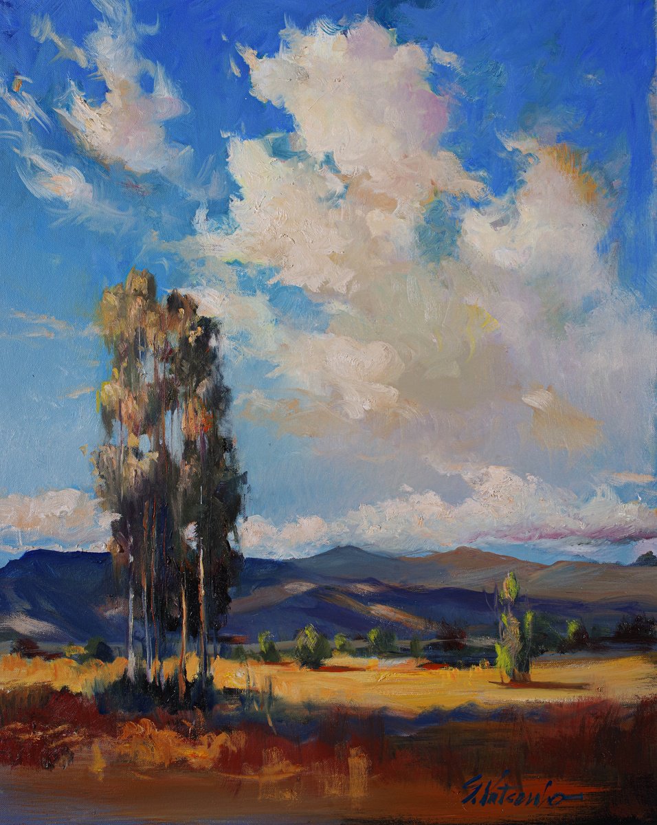 Expressive Oil Painting , Somewhere In California By Sergei Yatsenko, 18 X 24, Artwork For Sale On Artfinder
