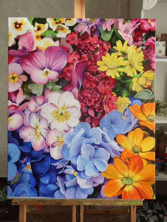 Large Floral Painting