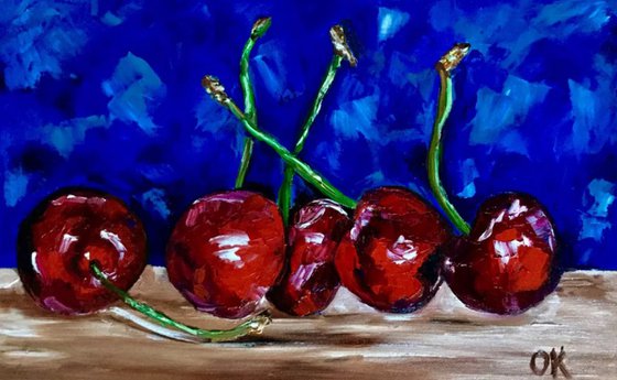 Cherries. Still life.