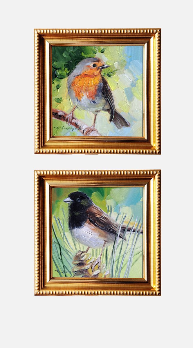 Robin Junco By Nataly Derevyanko, 5 X 5, Artwork For Sale On Artfinder