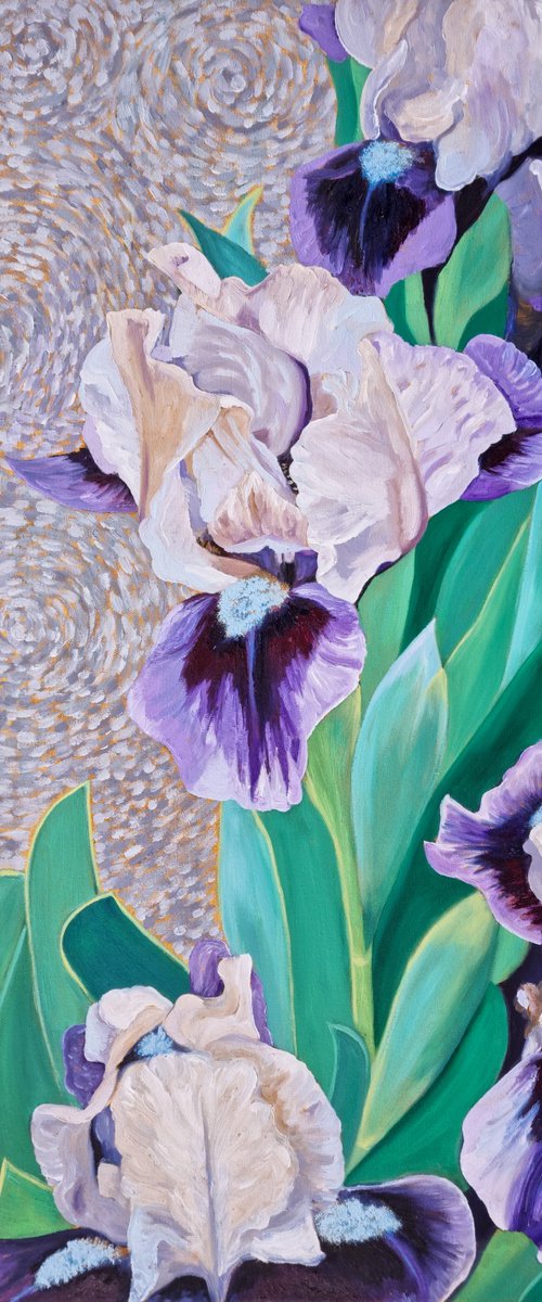 Bearded Iris by Zulfiya Mukhamadeyeva