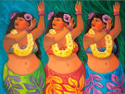 Fat Hula Girls by Charles Pace