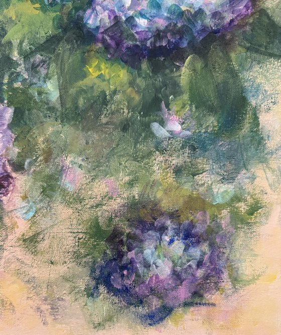 Abstract hydrangeas