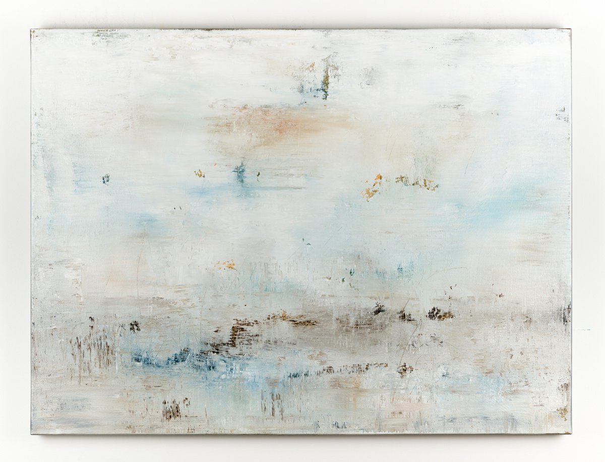 Abstract Acrylic Painting By Radek Smach, 47 X 35", Bs349, Original Artwork