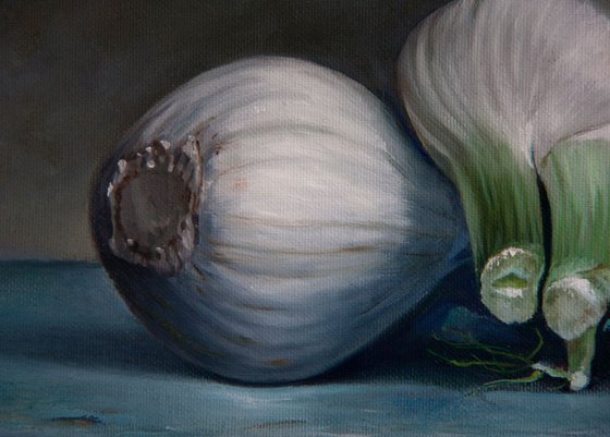 Fennel on the table (Original Oil Painting)