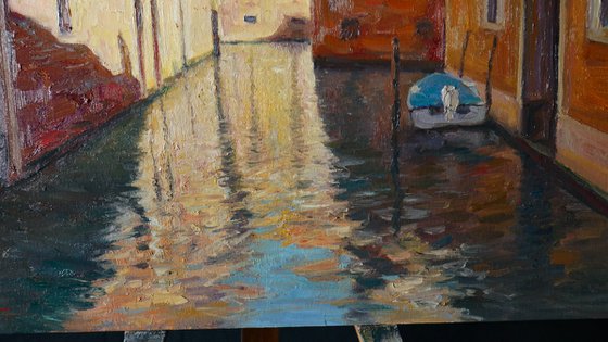 Venice - sunny Venice cityscape painting