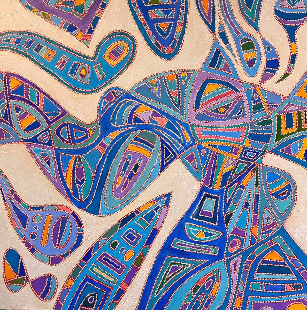Big new white girl tribal by Anne Beletic
