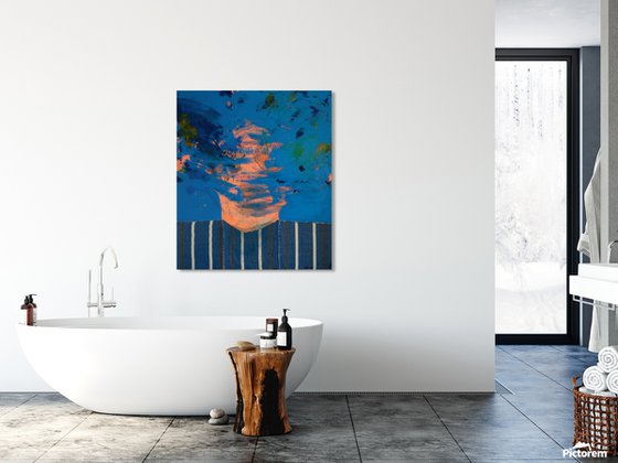 Abstract Portrait in Blue