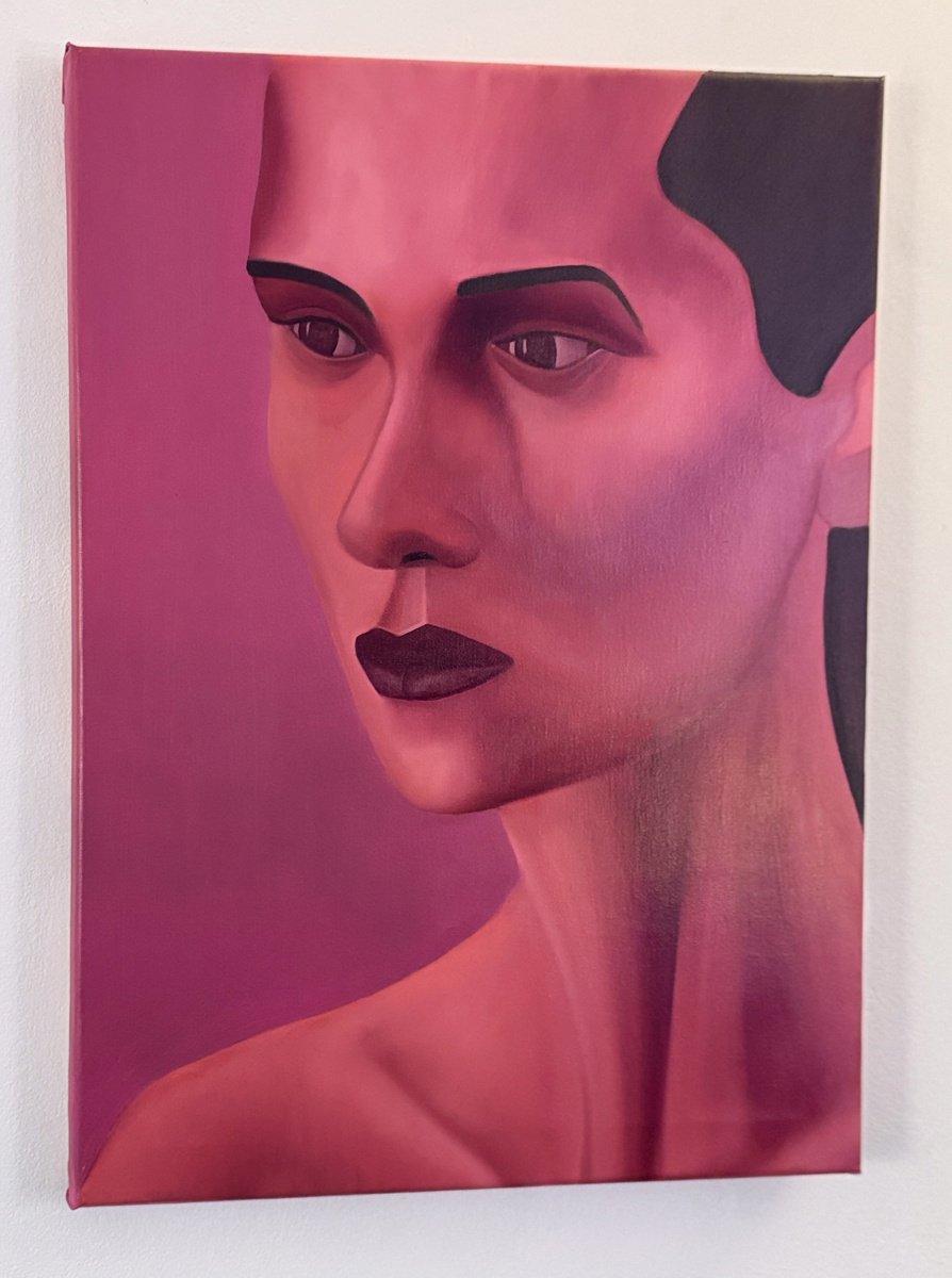 Impressionistic Portrait Oil Painting By Tim Muddiman, 18 X 24", Nora, Original Artwork