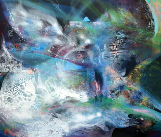 ABSOLUTELLY FASCINATING DREAMSCAPE BY MASTER KLOSKA 120 X 100 CM THEN I FALL AND NEVER TOUCH THE GROWND