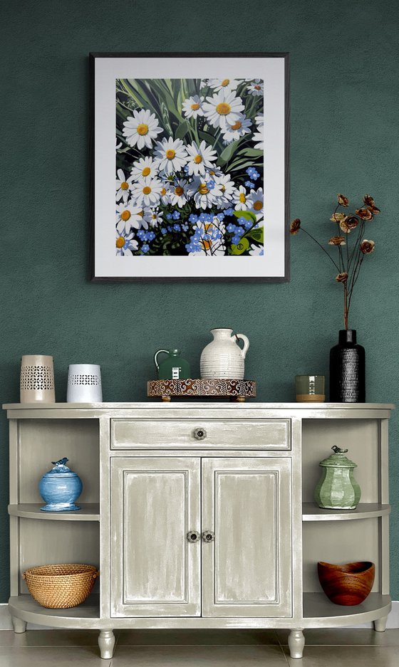 Daisies And Forget Me Nots