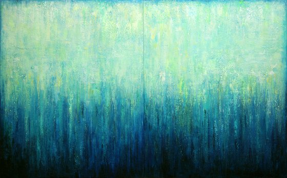 Abstract Turquoise Landscape VII