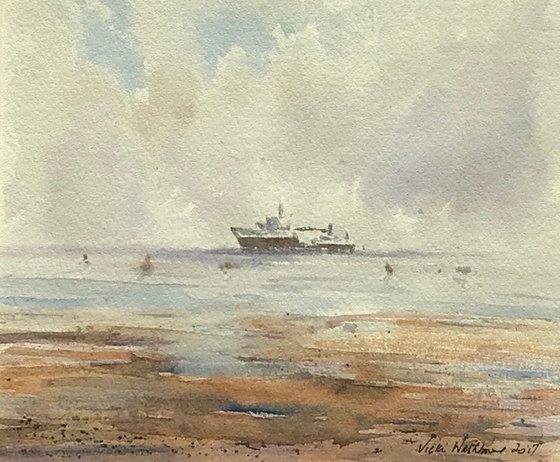 Ship in the bay.