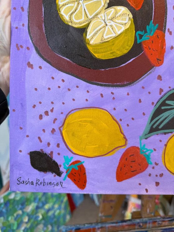 Bold Pastel Still Life