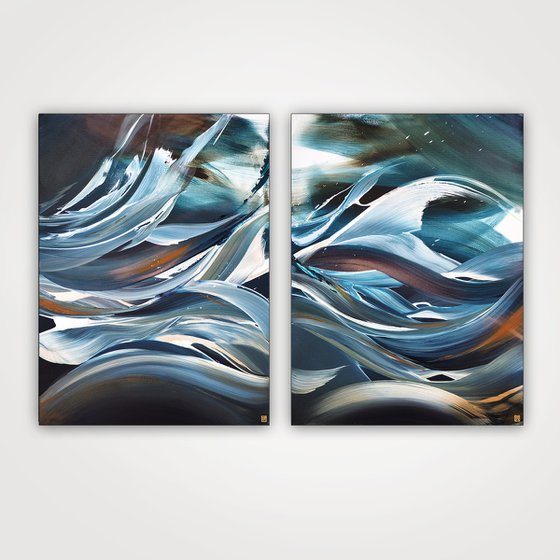 Deeper Water Diptych