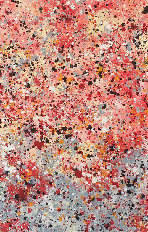 Abstract J. Pollock style acrylic painting by M.Y. by Max Yaskin