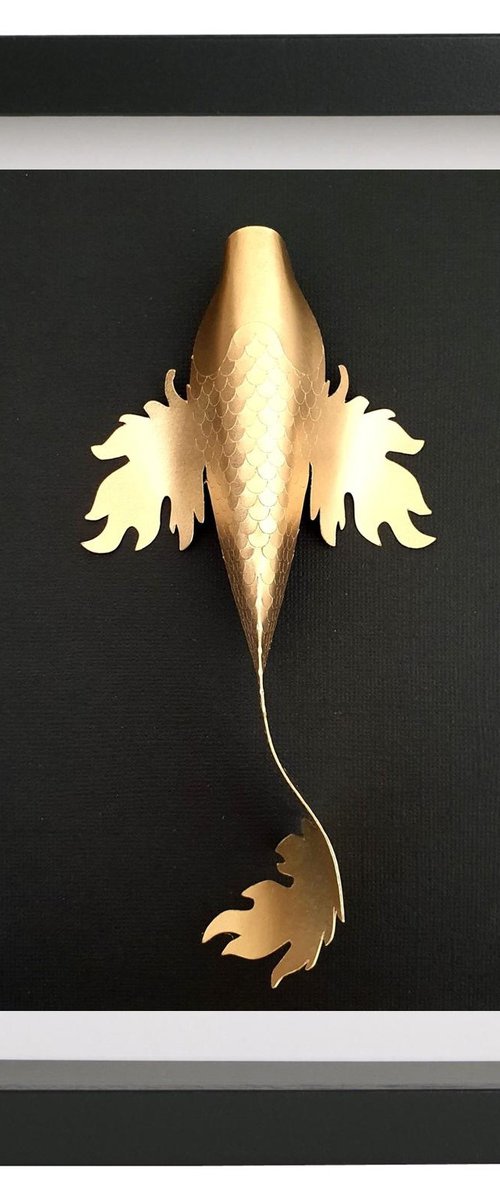 Extra Big Fantasy Gold Koi #12 by Daniel A du Preez