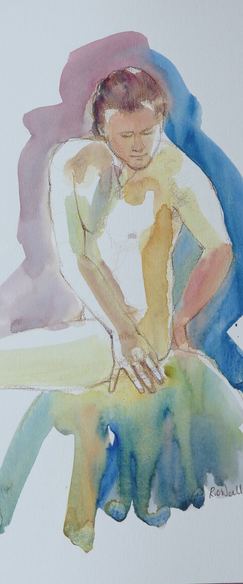 Seated male nude by Rory O’Neill