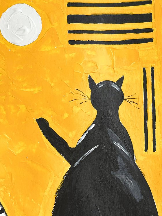 Kandinsky Cat Painting