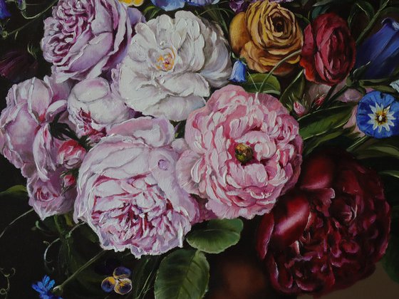 Peony and Iris Bouquet