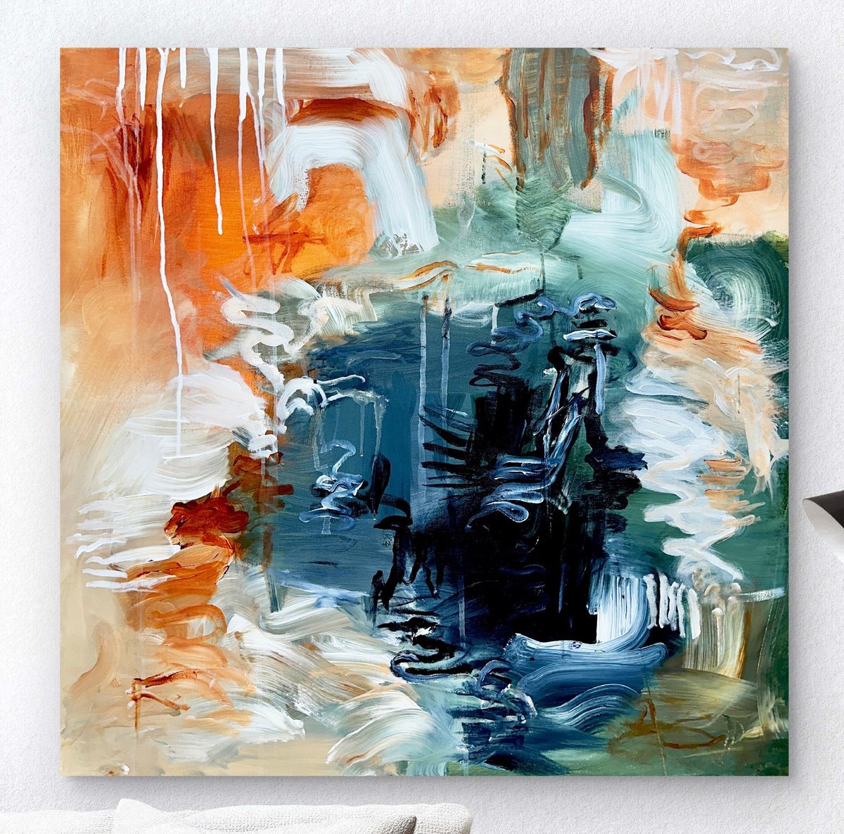 Chemical Blue By Theodor Anghel, 30 X 30, Artwork For Sale On Artfinder