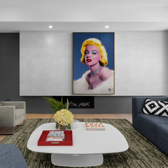 Marilyn Monroe N-27 - Large Pop art Giclée print on Canvas