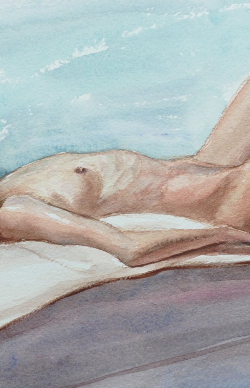 Reclining female nude by Rory O’Neill