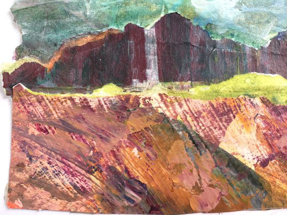 Small landscape collage study no 1