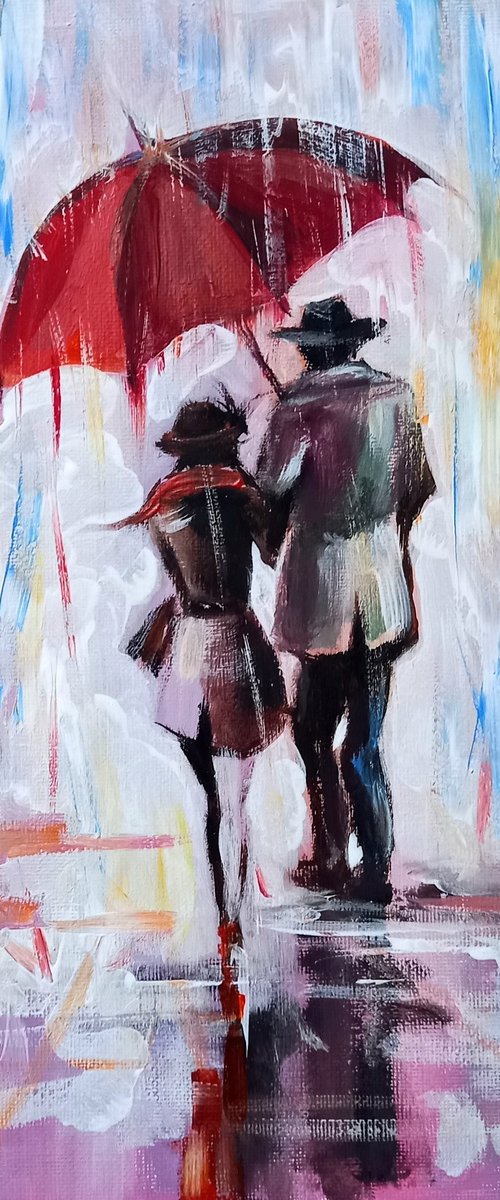 Under the red umbrella by Kovács Anna Brigitta