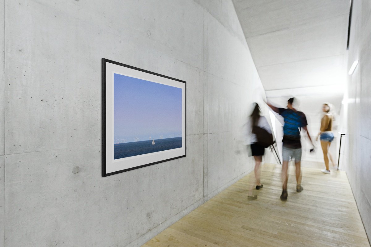 Impressionistic Landscape Photograph By Tom Hanslien, 47 X 33", Wind Power I, Original Artwork