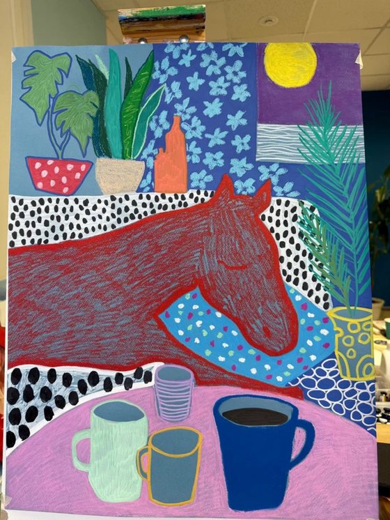 Horse in a Room Full of Color