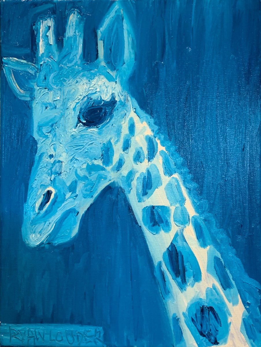 Blue Giraffe by Ryan Louder
