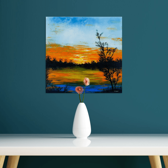 Sunset in the country