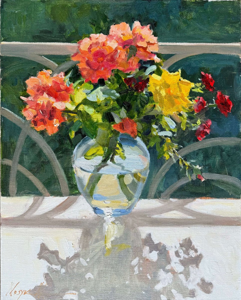 Roses in Sunlight by Nataliia Nosyk