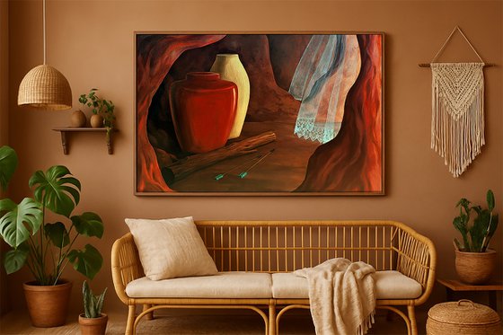 In the cave