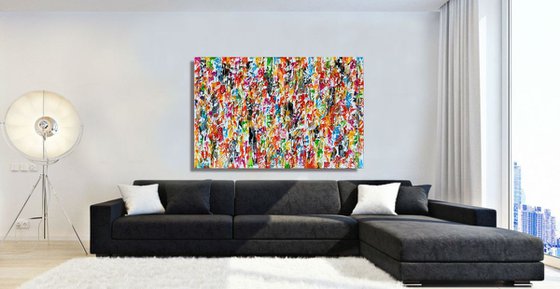 Joyful Day -  Powerful Joyful Energetic Bold Colorful Painting