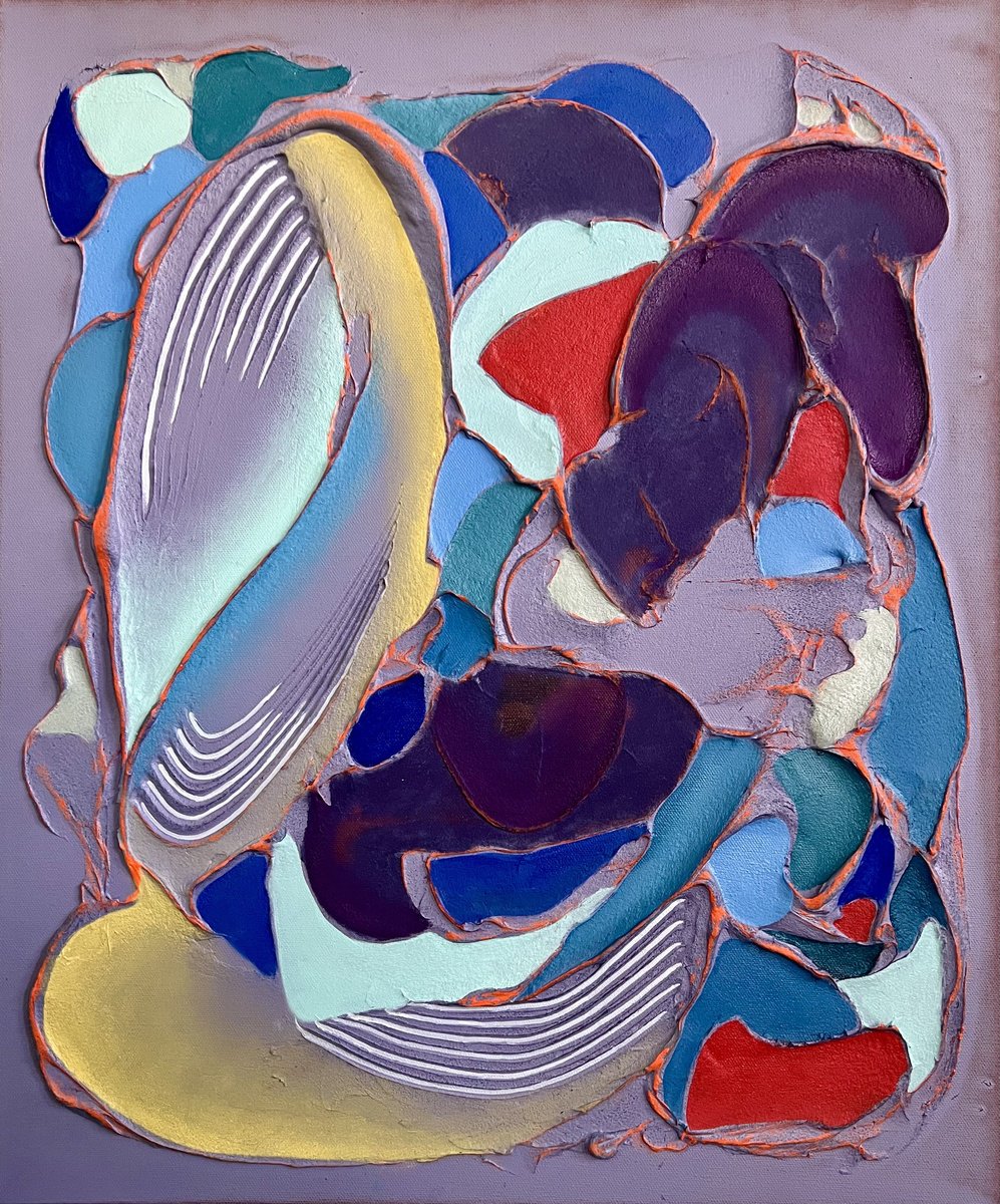 Abstract Painting By Caity Salamanca, 20 X 24, Cross Pollination, Original Artwork