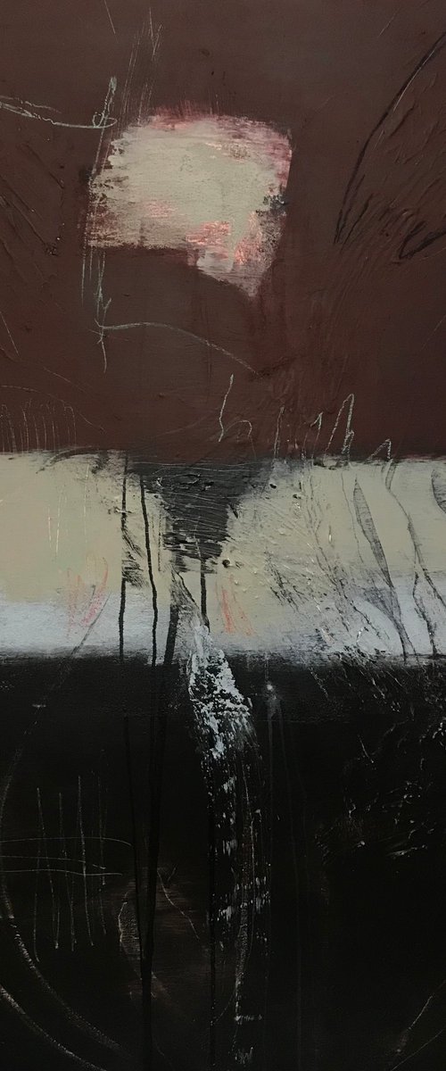 I See You Minimalist Painting by Kris Haas