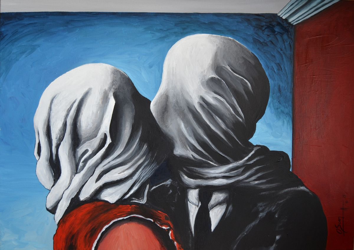 Los Amantes ( Omaggio a Magritte ) by Oscar Francescutto
