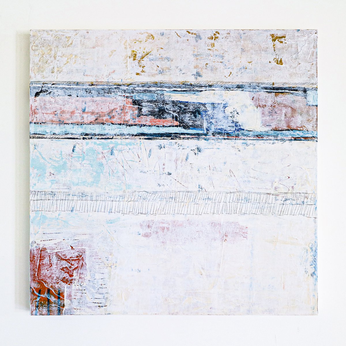 Abstract Painting - Memoriae (Original, 30x30 | 76x76 cm) by Hyunah Kim