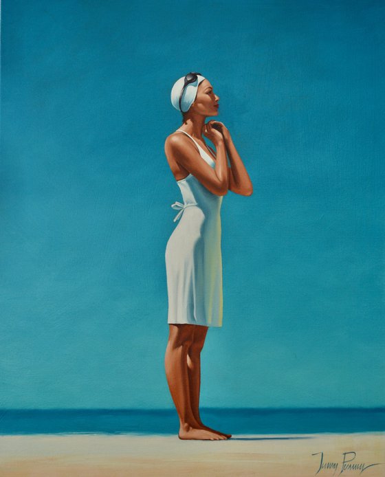 Drying off - in white