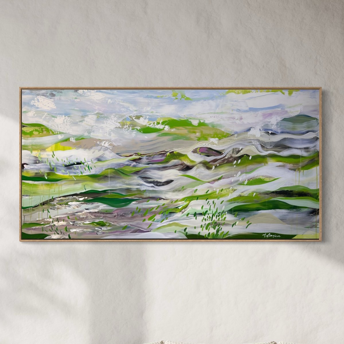 Fields Of Moving Light By Tatiana Georgieva, 71 X 35, Artwork For Sale On Artfinder